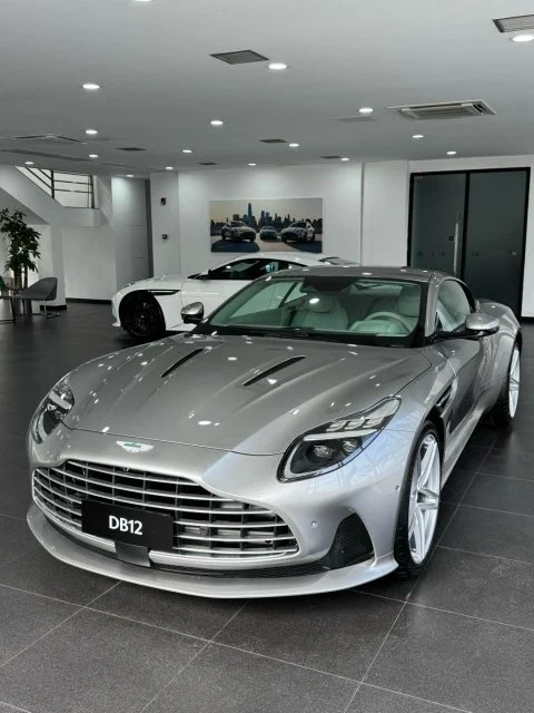 阿斯顿·马丁 DB12 25款 4.0T V8 Coupe（矾晶银/绿）