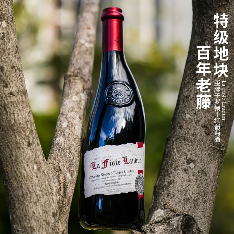 法国歪脖子红酒 罗顿村庄级AOC干红葡萄酒原瓶进口